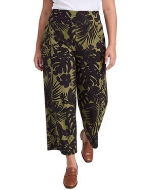 Anne Klein Plus High-Rise Pull-On Palazzo Pant - Black