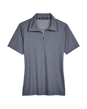 Devon & Jones Crownlux Performanceaddress Melange Polo - Blue