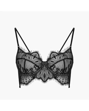 Ajour Frappe Halter Bra - Black