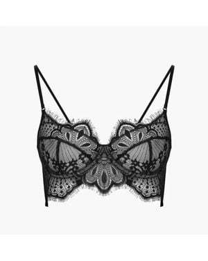 Ajour Frappe Halter Bra - Black