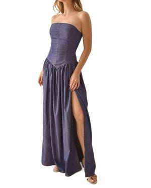 Steffany Milano Emerald Maxi Dress - Blue