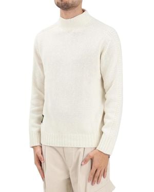 Blauer Wool Polyamide Sweater - White