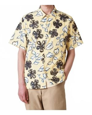 Paul Smith Pale Yukka Print Short Sleeve Shirt - Metallic