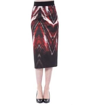 Byblos Polyester Pencil Skirt - Red