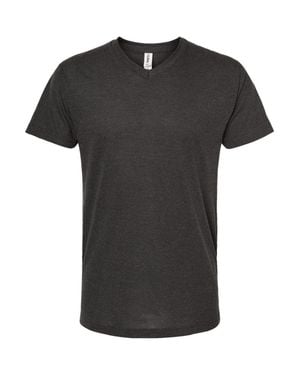 Tultex Poly-Rich V-Neck T-Shirt - Black