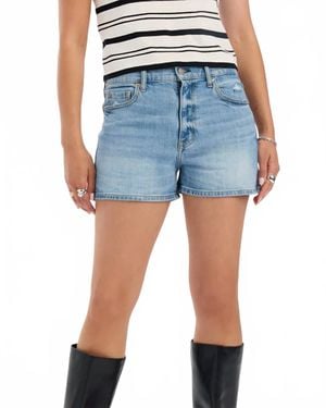 DAZE Troublemaker High Rise Shorts - Blue
