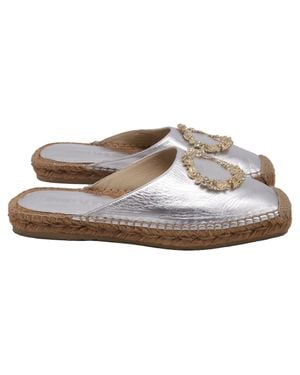 Jimmy Choo Nadene Flat Espadrilles - White