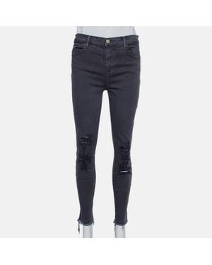 J Brand Dement Denim Distressed Alana Jeans - Blue