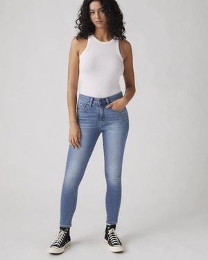 Levi's 721 Jeans Denim Stretch High Rise Skinny Leg Jax2165 - Blue