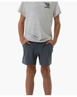 Burlebo Youth Grizzly Liner Athletic Short - Gray