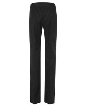 ANDAMANE Gladys Pinstripe Straight-Leg Pants - Black