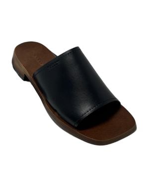 Bally Ofera 6225848 Ladies Plain Leather Flat - Black