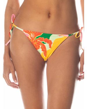 Maaji Reversible Sunning Low Rise Tie Side Bikini Bottom - Orange