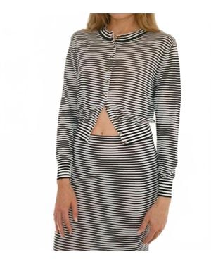 Ciao Lucia Hydra Cropped Cardigan - Gray