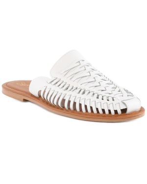 Seychelles Woven Leather Mule - White