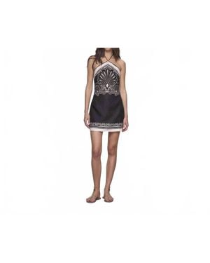 Shani Shemer Oliver Halter Mini Dress - Black