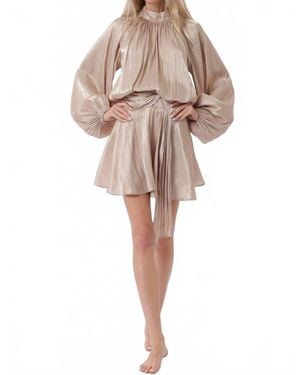 AAKAA Mallory Mini Dress - Natural