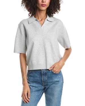 Theory Oversized Polo Shirt - Gray