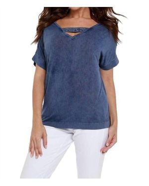 Angel Front To Back Braided Top - Blue