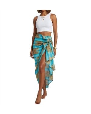 Guadalupe Luciana Pareo Skirt - Blue