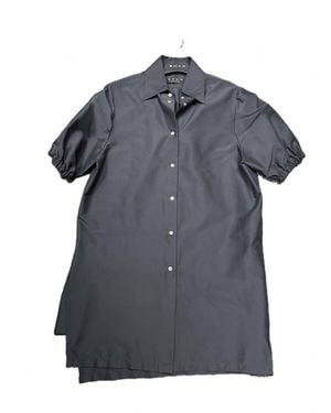 Shan Puff Sleeve Dress - Gray