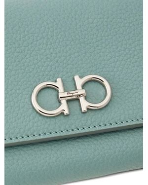 Ferragamo Ferragamo Gancini Wallet With Chain - Green