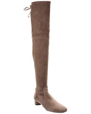 Stuart Weitzman Bridget City Suede Over-The-Knee Boot - Brown