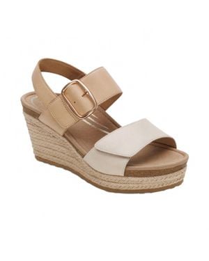Aetrex Ashley Wedge Sandal - Metallic