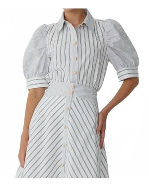 JS71 Burke Blouse - Gray