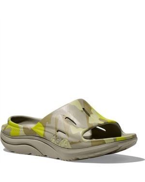 Hoka One One Ora Recovery Slide 3 Sandals - Green