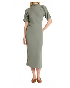 Nation Ltd Rebecca Mock Neck Dress - Green