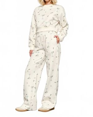 Pretty Garbage Billie Cropped Sweatshirt - White
