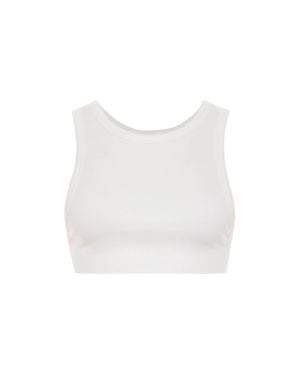 gergana_ivanova Bella Crop Tank Top - White