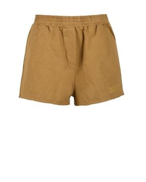 Douuod Elastic Cotton Shorts - Natural
