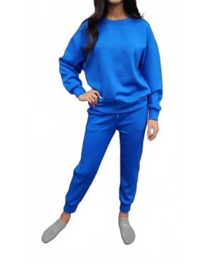 Yelete Modal Pull On Jogger Pants - Blue