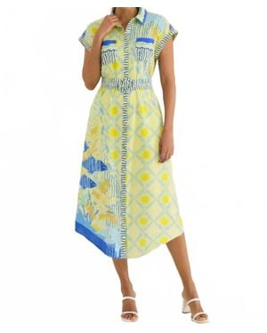 Alivia Golden Reef Willa Dress - Yellow