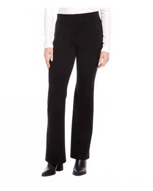 Karen Kane Fillis Faux Suede Bootcut Pants - Black