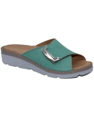 La Plume Agua Comfort Slippers - Green