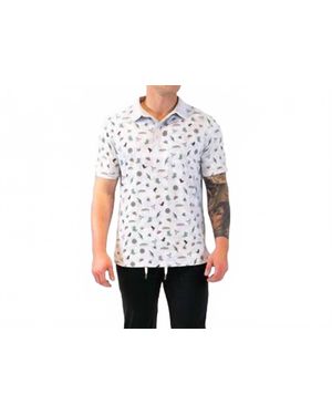 Pillar Liam Short Sleeve Polo - White