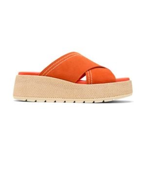 Sorel Sunpeak Platform Slide Sandal - Orange