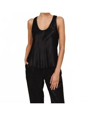 Bella Dahl Beaded Trim Tank Top - Black