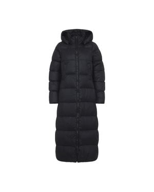 Canada Goose Ankle-Length Quilted Mystique Jacket With Detachable Hood - Black