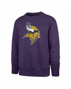 '47 Minnesota Vikings Nfl Imprint Headline Pullover Hoodie - Blue