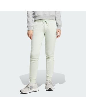 adidas Essentials 3-Stripes Fleece Pants - White