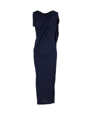 Peter Pilotto Draped Sleeveless Gown - Blue