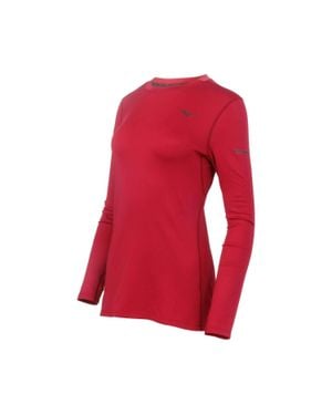 Mizuno Breath Thermo Long Sleeve Top - Red