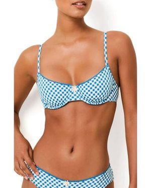 Solid & Striped The Daphne Bikini Top - Blue