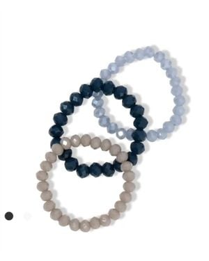 Splendid Iris Crystal Rings Bracelet - Blue