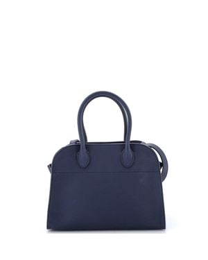 The Row Margaux Tote Leather 10 - Blue