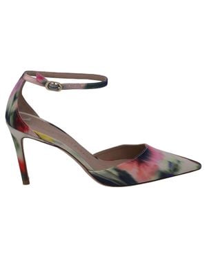 Stuart Weitzman Stuart 85 Strap Pumps Watercolor - Multicolor